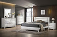 Magdeburg Bed Black & White - Inland Furniture (San Bernardino, CA)