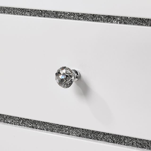 Magdeburg Bed Black & White - Inland Furniture (San Bernardino, CA)