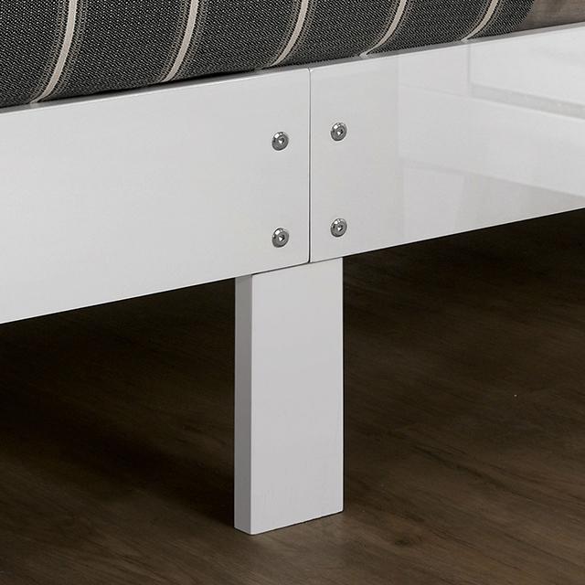 Magdeburg Bed Black & White - Inland Furniture (San Bernardino, CA)