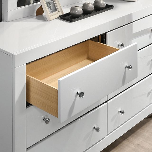 Magdeburg Bed Black & White - Inland Furniture (San Bernardino, CA)