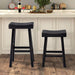 Biasca 24" Stool (2/CTN) White, Brown, & Black - Inland Furniture (San Bernardino, CA)