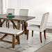 Losone Dining Table Set with Bench Rustic - Inland Furniture (San Bernardino, CA)