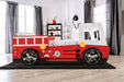 FIERSTALL Twin Bed, Red - Inland Furniture (San Bernardino, CA)
