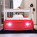 FIERSTALL Twin Bed, Red - Inland Furniture (San Bernardino, CA)
