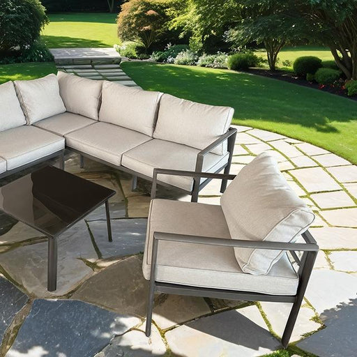 Farisha 6 Pc. Outdoor Sectional Set - Inland Furniture (San Bernardino, CA)