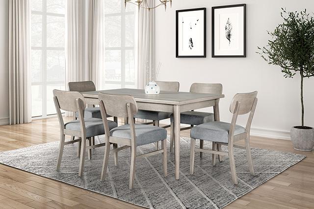 Keynes 7 Pc Dining Table Set - Inland Furniture (San Bernardino, CA)