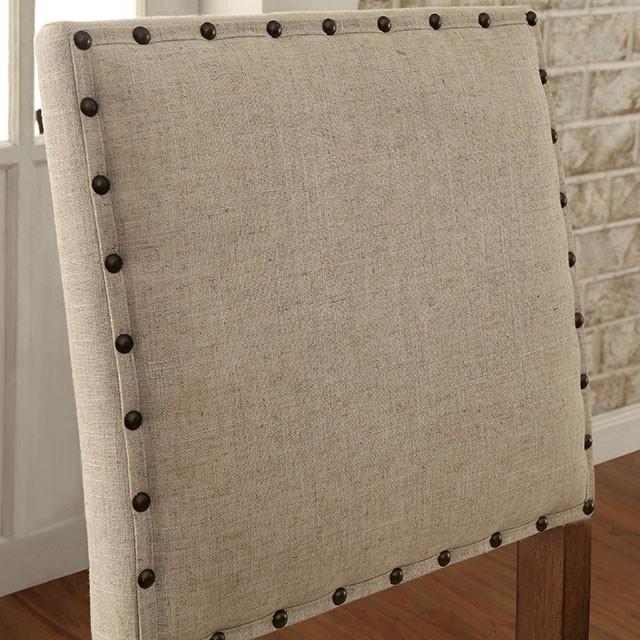 SANIA Rustic Oak Counter Ht. Chair (2/CTN) - Inland Furniture (San Bernardino, CA)