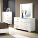 Malte White Dresser - Inland Furniture (San Bernardino, CA)