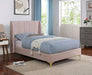 PEARL Full, Queen, & Twin Bed, Light Pink - Inland Furniture (San Bernardino, CA)
