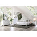 IRIA Vintage White Cal.King, E.King, & Full Bed - Inland Furniture (San Bernardino, CA)