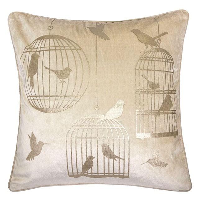 Rina Ivory 20" X 20" Pillow, Ivory - Inland Furniture (San Bernardino, CA)