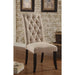 Mashall Beige/Antique Black Side Chair, Ivory (2/CTN) - Inland Furniture (San Bernardino, CA)