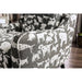 Patricia Ivory/Black Animal Pattern Chair - Inland Furniture (San Bernardino, CA)