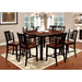 DOVER II Black/Cherry Counter Ht. Table w/ 16" Leaf - Inland Furniture (San Bernardino, CA)