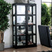 Vilas Black Curio Cabinet - Inland Furniture (San Bernardino, CA)