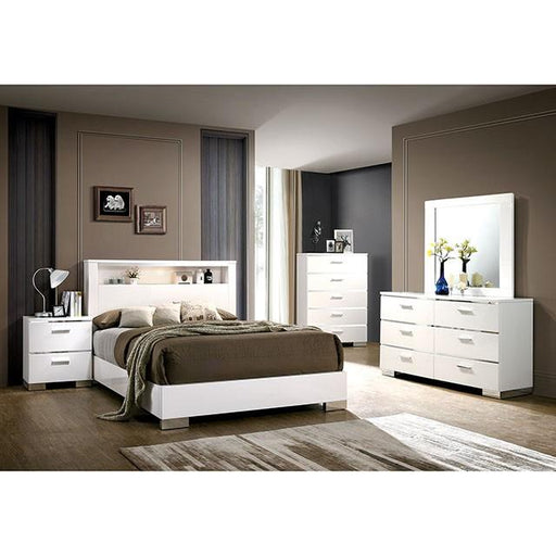 Malte White Night Stand - Inland Furniture (San Bernardino, CA)