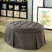 Claes Round Ottoman Gray - Inland Furniture (San Bernardino, CA)
