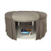 Claes Round Ottoman Gray - Inland Furniture (San Bernardino, CA)
