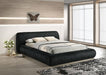Palmdale Bed Black & Ivory - Inland Furniture (San Bernardino, CA)