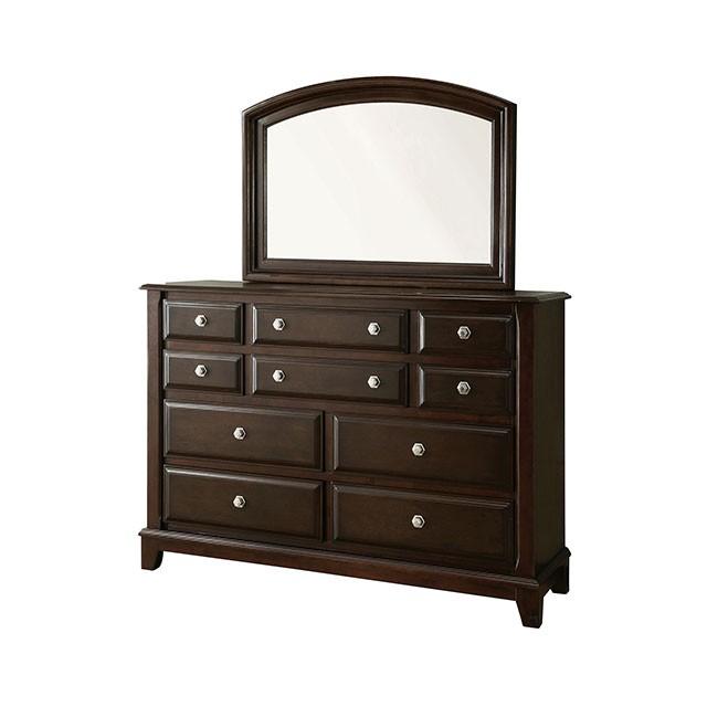 Litchville Brown Cherry Mirror - Inland Furniture (San Bernardino, CA)