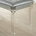MADDIE Bench, Silver - Inland Furniture (San Bernardino, CA)