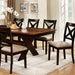 Liberta Dark Oak/Black Dining Table - Inland Furniture (San Bernardino, CA)