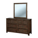 Tywyn Dark Oak Mirror - Inland Furniture (San Bernardino, CA)