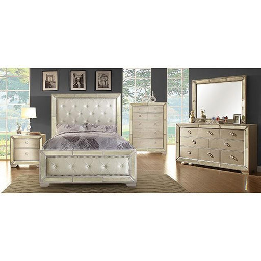 LORAINE Champagne Media Chest - Inland Furniture (San Bernardino, CA)