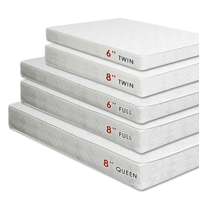 Daisy White 6" Bunkie Board Combo Mattress - Twin XL - Inland Furniture (San Bernardino, CA)