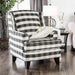 Patricia Ivory/Black Stripe Chair - Inland Furniture (San Bernardino, CA)