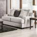 PICOTEE Loveseat, Light Gray/Black - Inland Furniture (San Bernardino, CA)