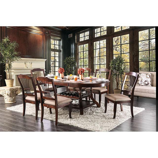 Jordyn Brown Cherry Dining Table - Inland Furniture (San Bernardino, CA)