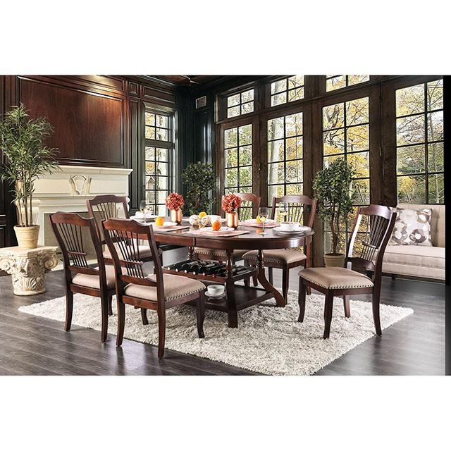 Jordyn Brown Cherry Dining Table - Inland Furniture (San Bernardino, CA)
