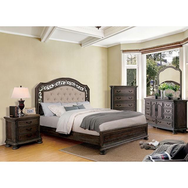 Persephone Rustic Natural Tone Night Stand - Inland Furniture (San Bernardino, CA)