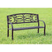 POTTER Black Patio Steel Bench - Inland Furniture (San Bernardino, CA)