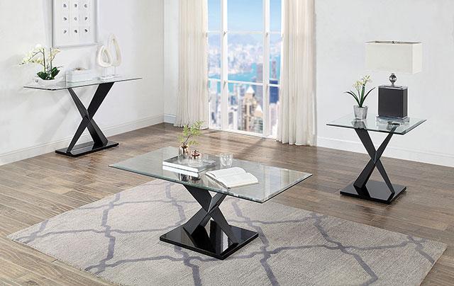 XANTHUS Coffee Table, Black - Inland Furniture (San Bernardino, CA)