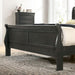 Louis Philippe Cal.King Bed Black & Grey - Inland Furniture (San Bernardino, CA)