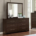 JAMIE Dresser With Support Rail - Inland Furniture (San Bernardino, CA)