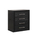 Ashbourne Bedside Vanity Set with Stool Contemporary - Inland Furniture (San Bernardino, CA)