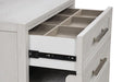 Ashbourne Bedside Vanity Set with Stool Contemporary - Inland Furniture (San Bernardino, CA)