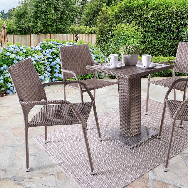 Aminta 3 & 5 Piece Patio Bistro Set - Inland Furniture (San Bernardino, CA)