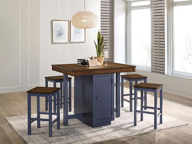Azurine 5 Pc. Counter Ht. Set - Inland Furniture (San Bernardino, CA)