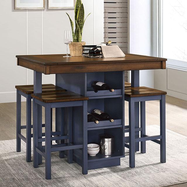Azurine 5 Pc. Counter Ht. Set - Inland Furniture (San Bernardino, CA)