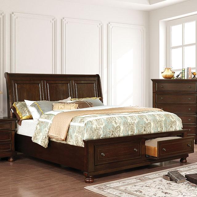 Castor Bed Black, Chrome, & White - Inland Furniture (San Bernardino, CA)