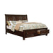 Castor Bed Black, Chrome, & White - Inland Furniture (San Bernardino, CA)