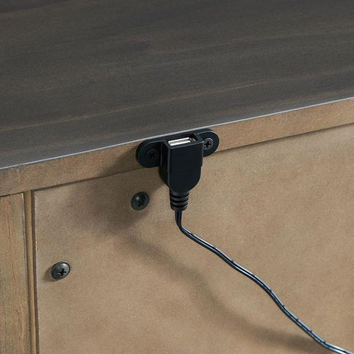 ALAINA Night Stand With USB Plug - Inland Furniture (San Bernardino, CA)
