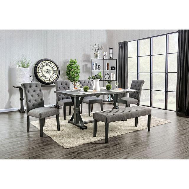 Alfred Dining Table Set - Inland Furniture (San Bernardino, CA)