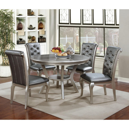 Amina Champagne Round Table - Inland Furniture (San Bernardino, CA)