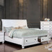 Castor Bed Black, Chrome, & White - Inland Furniture (San Bernardino, CA)