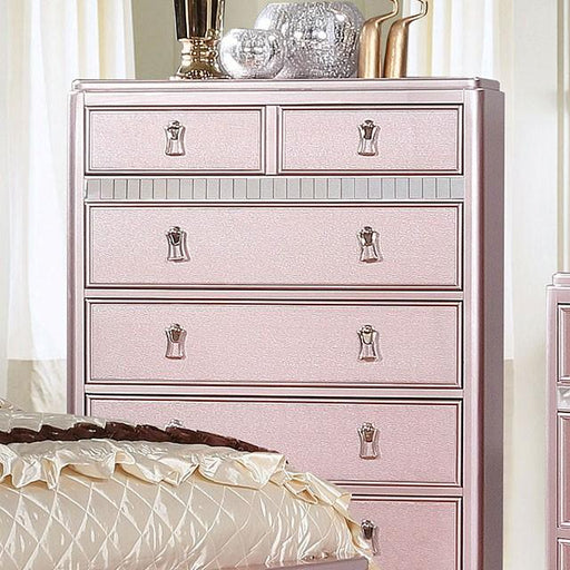 Ariston Rose Gold Chest - Inland Furniture (San Bernardino, CA)